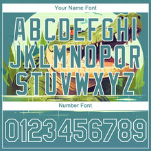 Load image into Gallery viewer, Custom Panther Blue White 3D Pattern Design Crocodile Performance T-Shirt