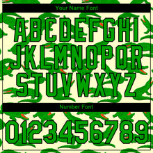 Load image into Gallery viewer, Custom Cream Aurora Green-Black 3D Pattern Design Crocodile Performance T-Shirt