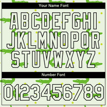 Load image into Gallery viewer, Custom Pea Green Black 3D Pattern Design Crocodile Performance T-Shirt