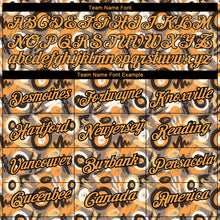 Load image into Gallery viewer, Custom Gray Old Gold-Black 3D Pattern Design Abstract Graffiti Performance T-Shirt