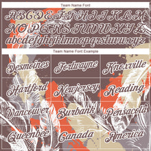 Load image into Gallery viewer, Custom Brown White 3D Pattern Design Feather Performance T-Shirt