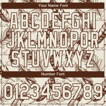 Load image into Gallery viewer, Custom Cream Brown 3D Pattern Design Feather Performance T-Shirt