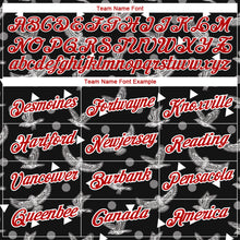 Load image into Gallery viewer, Custom Black Red-White 3D Pattern Design Eagle Performance T-Shirt