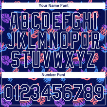 Load image into Gallery viewer, Custom Navy White 3D Pattern Design Hawaii Summer Holiday Party Performance T-Shirt