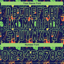 Load image into Gallery viewer, Custom Navy Pea Green 3D Pattern Design Hawaii Summer Holiday Party Performance T-Shirt