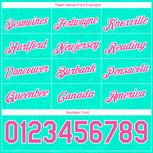 Load image into Gallery viewer, Custom Aqua Pink-White 3D Pattern Design Summer Holiday Hawaii Palm Leaves Performance T-Shirt