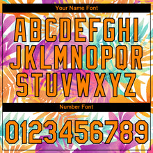 Load image into Gallery viewer, Custom White Bay Orange-Black 3D Pattern Design Hawaii Palm Leaves Performance T-Shirt