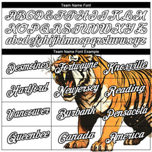 Load image into Gallery viewer, Custom White Black 3D Pattern Design Tiger Performance T-Shirt