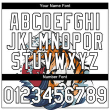 Load image into Gallery viewer, Custom White Black 3D Pattern Design Tiger Performance T-Shirt