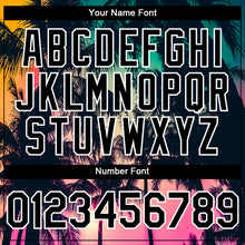 Load image into Gallery viewer, Custom Pink Black-White 3D Pattern Design Hawaii Palm Trees Authentic Baseball Jersey