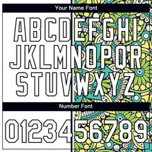 Load image into Gallery viewer, Custom White Black 3D Pattern Floral Design Performance T-Shirt