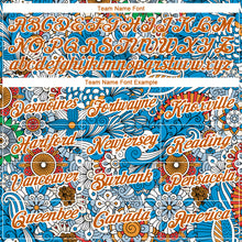 Load image into Gallery viewer, Custom Light Blue Texas Orange-White 3D Pattern Floral Design Performance T-Shirt