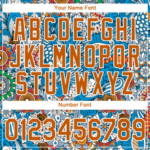 Load image into Gallery viewer, Custom Light Blue Texas Orange-White 3D Pattern Floral Design Performance T-Shirt