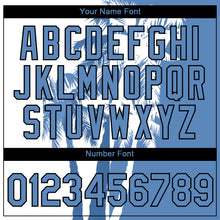 Load image into Gallery viewer, Custom White Light Blue-Black 3D Pattern Design Hawaii Coconut Trees Performance T-Shirt