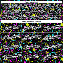 Load image into Gallery viewer, Custom Graffiti Pattern Black-White 3D Neon Splatter Performance T-Shirt