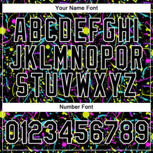 Load image into Gallery viewer, Custom Graffiti Pattern Black-White 3D Neon Splatter Performance T-Shirt