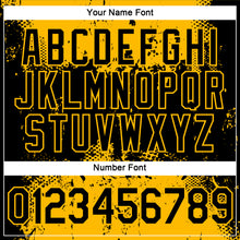 Load image into Gallery viewer, Custom Black Gold 3D Pattern Design Dripping Splatter Art Performance T-Shirt