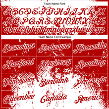 Load image into Gallery viewer, Custom Red White 3D Pattern Design Dripping Splatter Art Performance T-Shirt