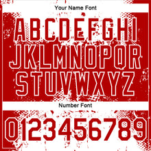 Load image into Gallery viewer, Custom Red White 3D Pattern Design Dripping Splatter Art Performance T-Shirt