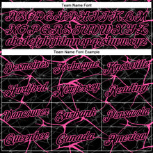 Load image into Gallery viewer, Custom Black Pink 3D Pattern Design Abstract Network Performance T-Shirt