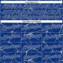 Load image into Gallery viewer, Custom Royal Gray 3D Pattern Design Abstract Network Performance T-Shirt