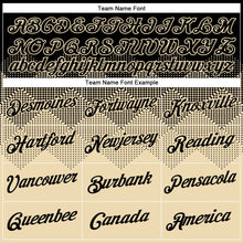 Load image into Gallery viewer, Custom Black Cream 3D Pattern Design Gradient Square Shapes Performance T-Shirt