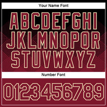 Load image into Gallery viewer, Custom Black Crimson-City Cream 3D Pattern Design Gradient Square Shapes Performance T-Shirt