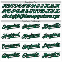 Load image into Gallery viewer, Custom White Kelly Green-Black 3D Pattern Design Gradient Style Twinkle Star Authentic Baseball Jersey