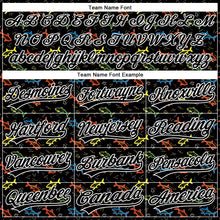 Load image into Gallery viewer, Custom Black White 3D Pattern Design Animal Fish Authentic Baseball Jersey