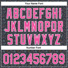 Load image into Gallery viewer, Custom Navy Pink-White 3D Pattern Design Animal Bird Authentic Baseball Jersey