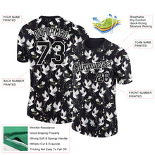 Load image into Gallery viewer, Custom Black White 3D Pattern Design Animal Crane Performance T-Shirt