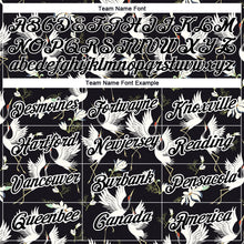 Load image into Gallery viewer, Custom Black White 3D Pattern Design Animal Crane Performance T-Shirt