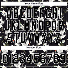 Load image into Gallery viewer, Custom Black White 3D Pattern Design Animal Crane Performance T-Shirt