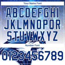 Load image into Gallery viewer, Custom Royal White 3D Pattern Design Animal Wolf Authentic Baseball Jersey