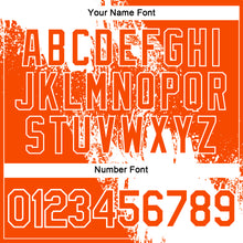 Load image into Gallery viewer, Custom White Orange 3D Pattern Design Abstract Brush Stroke Performance T-Shirt