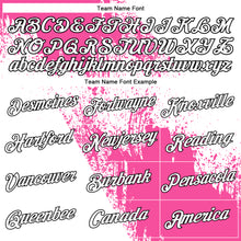 Load image into Gallery viewer, Custom Pink White-Black 3D Pattern Design Abstract Brush Stroke Performance T-Shirt