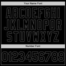 Load image into Gallery viewer, Custom Black Steel Gray 3D Pattern Design Abstract Splatter Texture Authentic Baseball Jersey