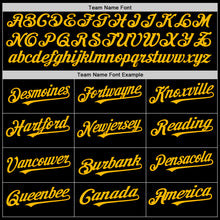 Load image into Gallery viewer, Custom Black Gold-Burgundy 3D Pattern Design Geometric Shapes Authentic Baseball Jersey