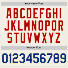 Load image into Gallery viewer, Custom Cream Royal-Red 3D Pattern Design Confetti Authentic Baseball Jersey