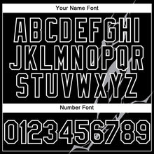 Load image into Gallery viewer, Custom Black Gray-White 3D Pattern Design Lightning Authentic Baseball Jersey