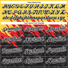 Load image into Gallery viewer, Custom Yellow Black-White 3D Pattern Design Abstract Shape Authentic Baseball Jersey