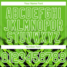 Load image into Gallery viewer, Custom Aurora Green Black-White 3D Pattern Design Abstract Arrow Authentic Baseball Jersey