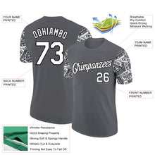 Load image into Gallery viewer, Custom Steel Gray White-Black 3D Pattern Design Vintage Military Weapon Performance T-Shirt