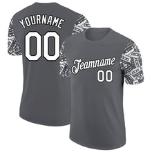 Load image into Gallery viewer, Custom Steel Gray White-Black 3D Pattern Design Vintage Military Weapon Performance T-Shirt
