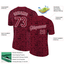 Load image into Gallery viewer, Custom Crimson White 3D Pattern Design Cowboy Accessory Performance T-Shirt