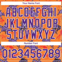 Load image into Gallery viewer, Custom Orange Purple-White 3D Pattern Design Cowboy Rodeo Performance T-Shirt