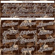 Load image into Gallery viewer, Custom Brown White 3D Pattern Design Cowboy Rodeo Performance T-Shirt