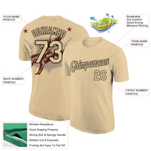 Load image into Gallery viewer, Custom City Cream Black 3D Pattern Design Cowboy Rodeo Performance T-Shirt