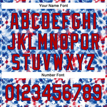 Load image into Gallery viewer, Custom White Red-Royal 3D American Flag And Fireworks Authentic Baseball Jersey