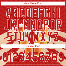 Load image into Gallery viewer, Custom Fire Red White 3D Pattern Design Beer Performance T-Shirt